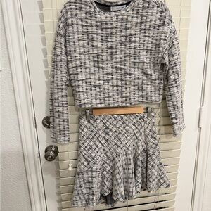 Chic Plaid Two-Piece Set from Mango